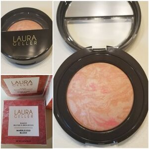 🦋 Laura Geller Baked Blush-N-Brighten Marbleized Blush (In Coral Cove)
